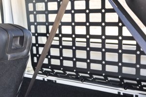 Jeep Wrangler JK Rear Window Molle Panels - DV8 Offroad - Pocketed - Micro-texture Black Powder Coat - `07-`18